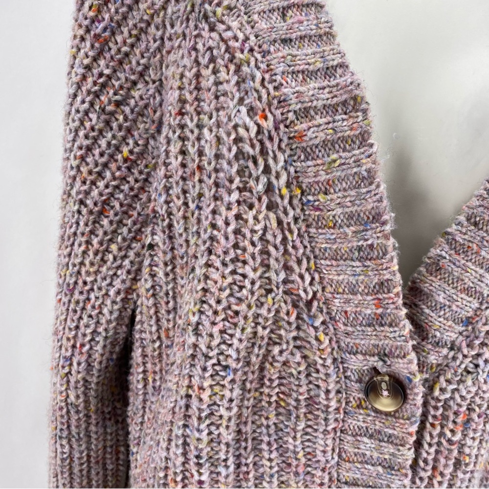 Falls Creek lavender knit cardigan - Picture 5 of 12